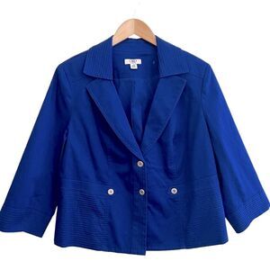 Cato Women's Size 16/18 Blazer Jacket
Royal Blue, Lined